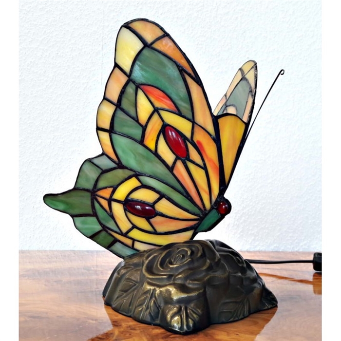 Tiffany sommerfugl lampe DK165  h:24cm